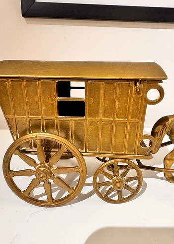 Altın Renk At pirinç at arabası ve At Arabası Biblo - Görsel 7