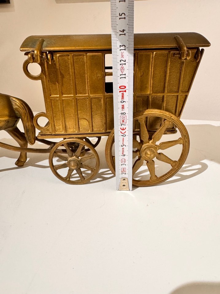 Altın Renk At pirinç at arabası ve At Arabası Biblo - Görsel 5