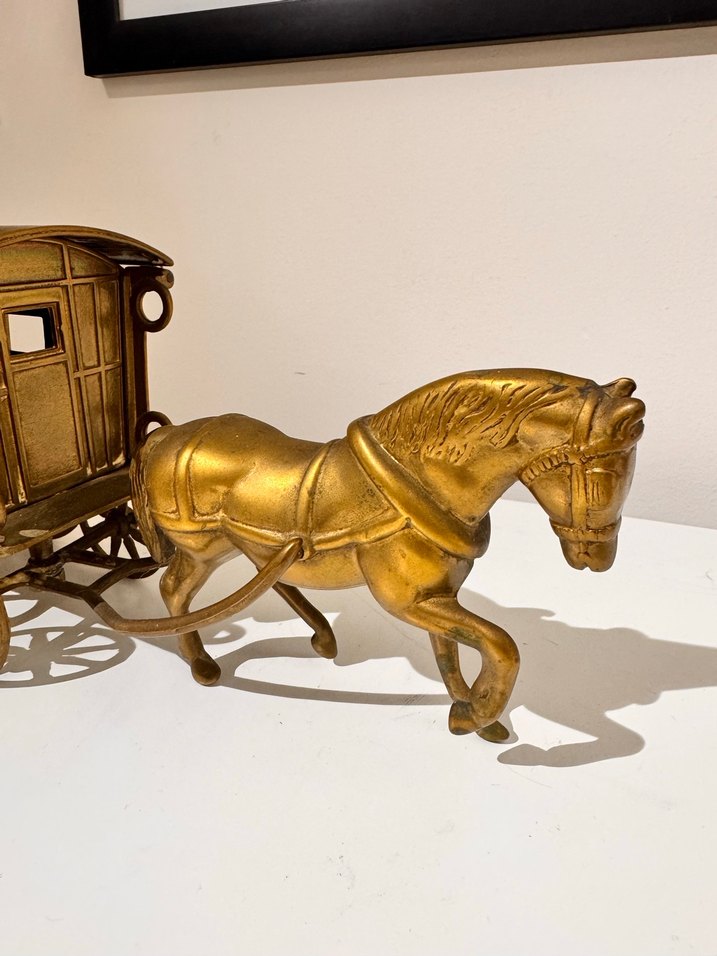 Altın Renk At pirinç at arabası ve At Arabası Biblo - Görsel 3