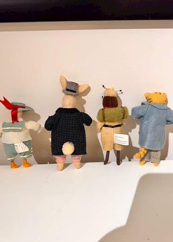 Renkli Peluş Oyuncak Seti keçe el yapımı - Görsel 8