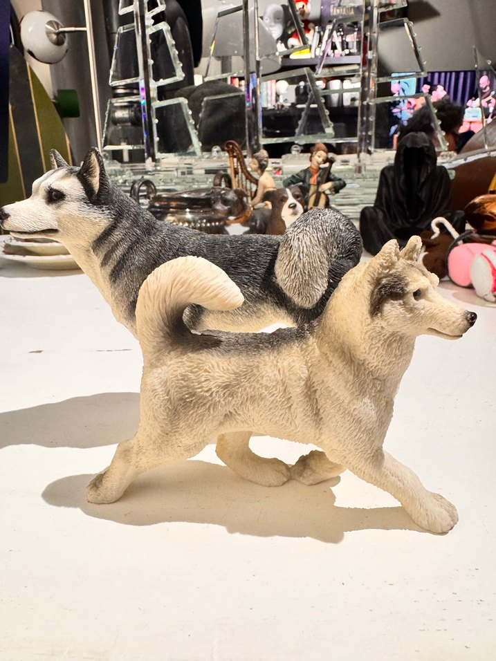 Gri Husky Köpek Figürleri - Görsel 2