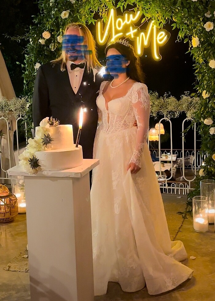 Fransız güpür gelinlik - Görsel 2