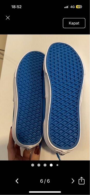 40 Beden mavi Renk Vans 40 numara