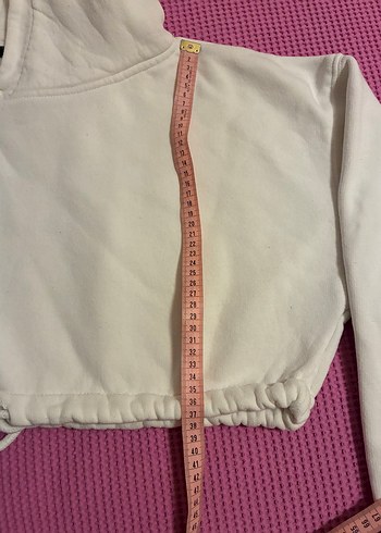 m Beden Beyaz Kapüşonlu Kadın grop Sweatshirt