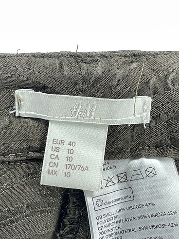 40 Beden haki Renk H&M Kumaş Pantolon %70 İndirimli.