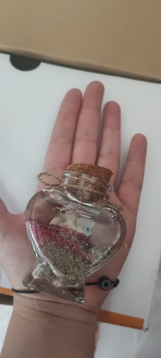 Kalp Şeklinde doğum hediyesi mumluk - Görsel 2