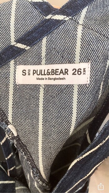 s Beden PULL & BEAR SALOPET TULUM ÇİZGİLİ