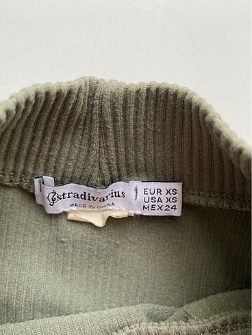 xs Beden haki Renk Stradivarius üst