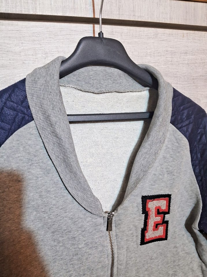 Gri Kadın Bomber Ceket - Görsel 4