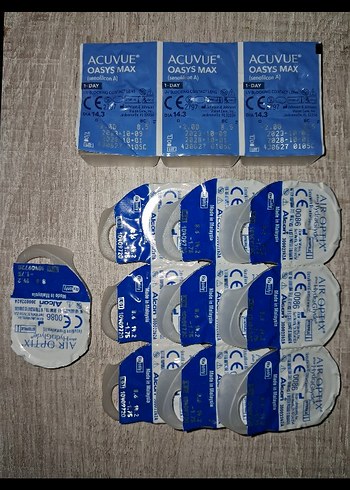  Beden Aylık Günlük Uzak Miyop Saydam
