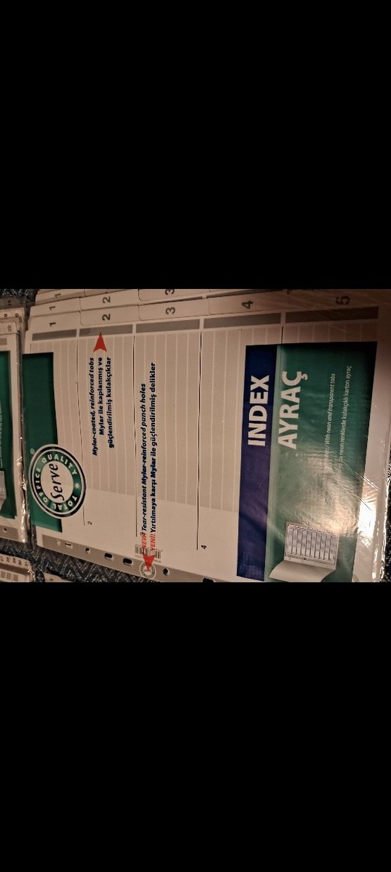 Serve Marka Index Ayraç Seti - Görsel 3