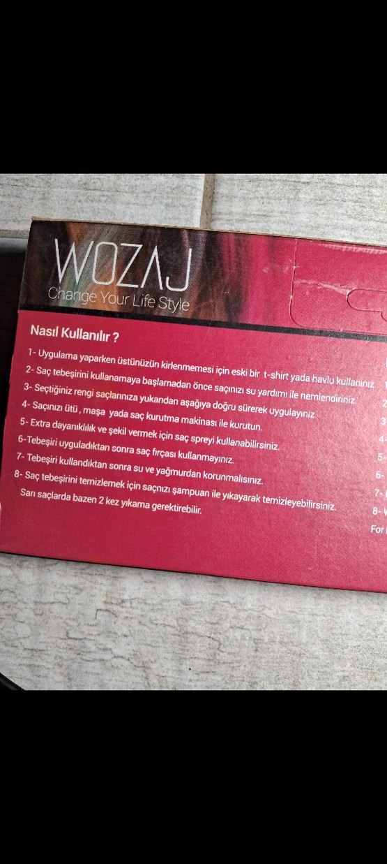 WOZAJ Çok Renkli Saç Tebeşiri 12'li Set - Görsel 2