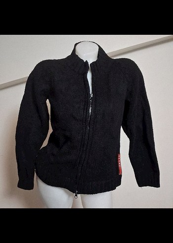 Prada Siyah Fitilli Triko Hirka