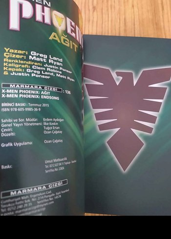 X-Men Phoenix: Ağıt Marvel Çizgi Roman