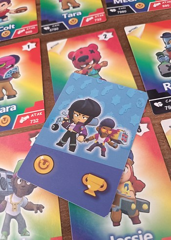 Renkli Brawl Stars Kart Oyunu Seti - Görsel 5