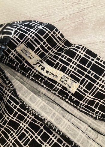 Zara kadın mid boy ekoseli etek