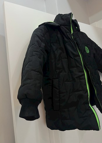 Erkek Çocuk Siyah Fermuarlı Street Wear Mont - Görsel 3