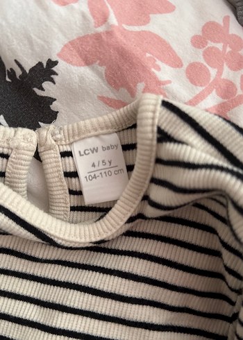 Kız Çocuk Çizgili Uzun Kollu Keten Tişört - Görsel 2