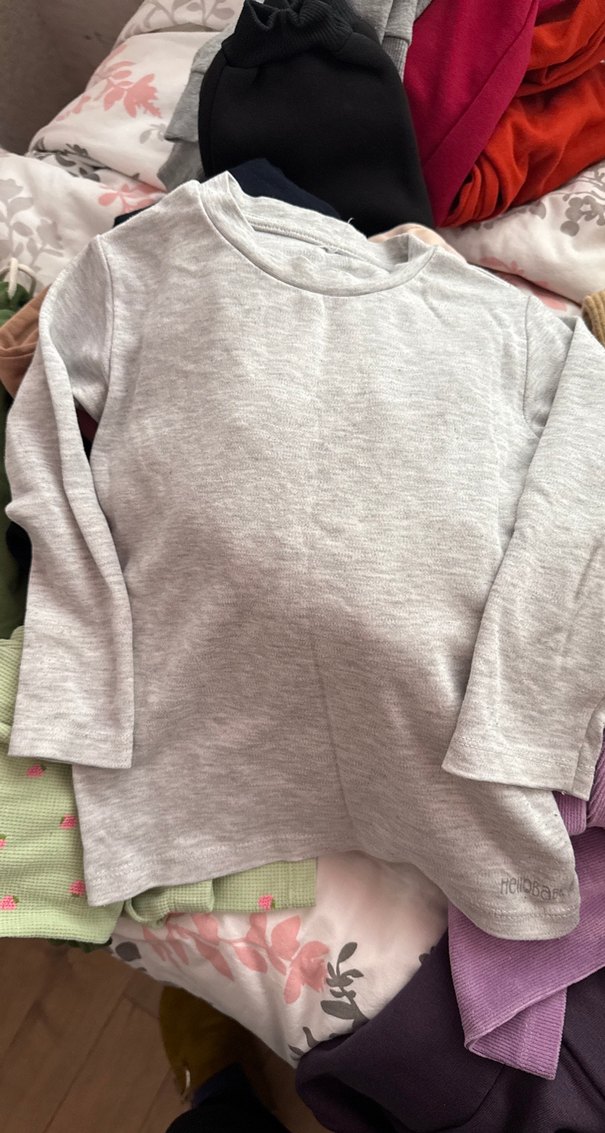 Kız Çocuk Pembe Uzun Kollu Tişört - Görsel 3