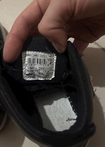 Kız Çocuk Siyah Baskılı Tokalı Spor Ayakkabı - Görsel 3