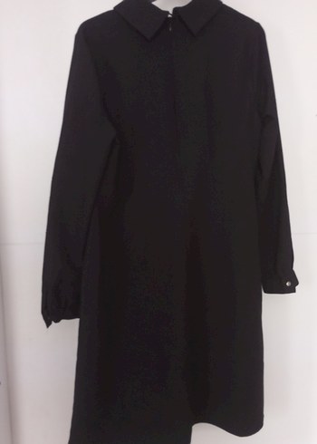 Kadın Siyah Uzun Kollu Uzun Tunik - Görsel 5