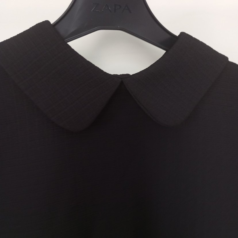 Kadın Siyah Uzun Kollu Uzun Tunik - Görsel 2