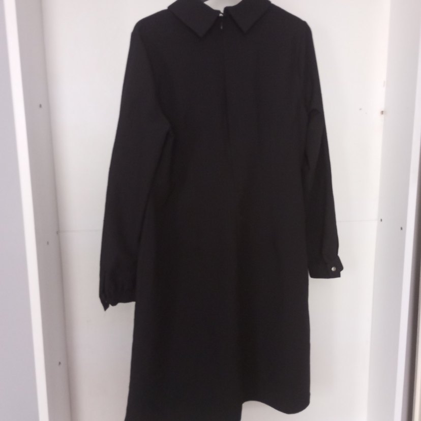 Kadın Siyah Uzun Kollu Uzun Tunik - Görsel 5