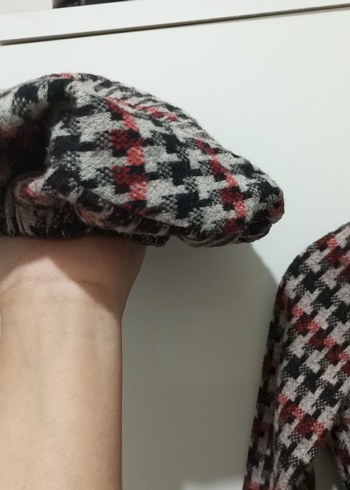 Diğer Kız Çocuk ekose kışlık Elbise ressam şapkalı 12/24 ay uyumlu