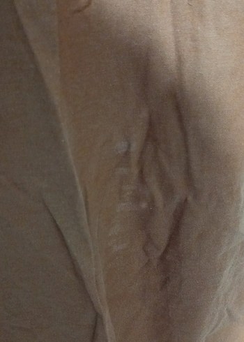 Bej Kadın Uzun Kollu Keten Gömlek - Görsel 5