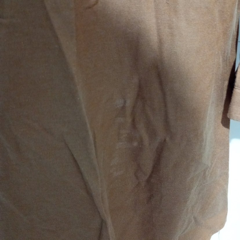 Bej Kadın Uzun Kollu Keten Gömlek - Görsel 5