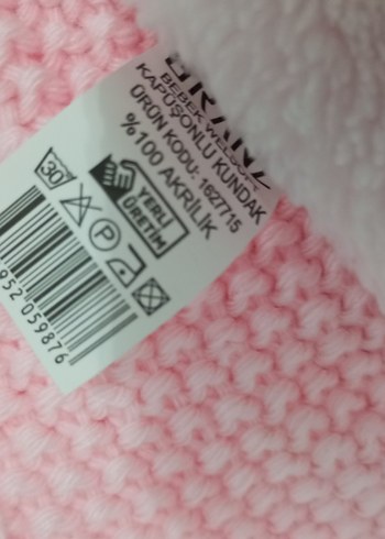 Pembe Örgü kundak - Görsel 7