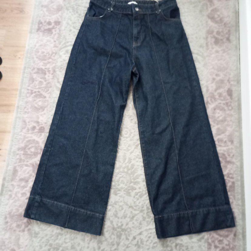 levidor marka 
Lacivert Rahat Kesim Kadın Kot Pantolon - Görsel 2