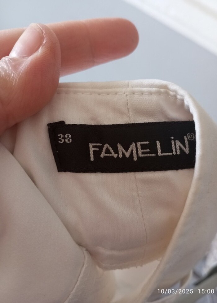 FAMELİN marka beyaz pantolon 38 beden - Görsel 3