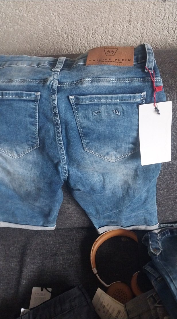 Kadın Mavi Rahat Kesim Kot Şort - Görsel 2