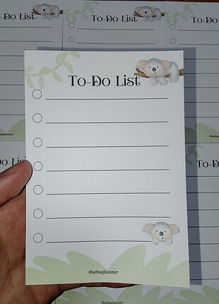 To-do list (Koala temalı)