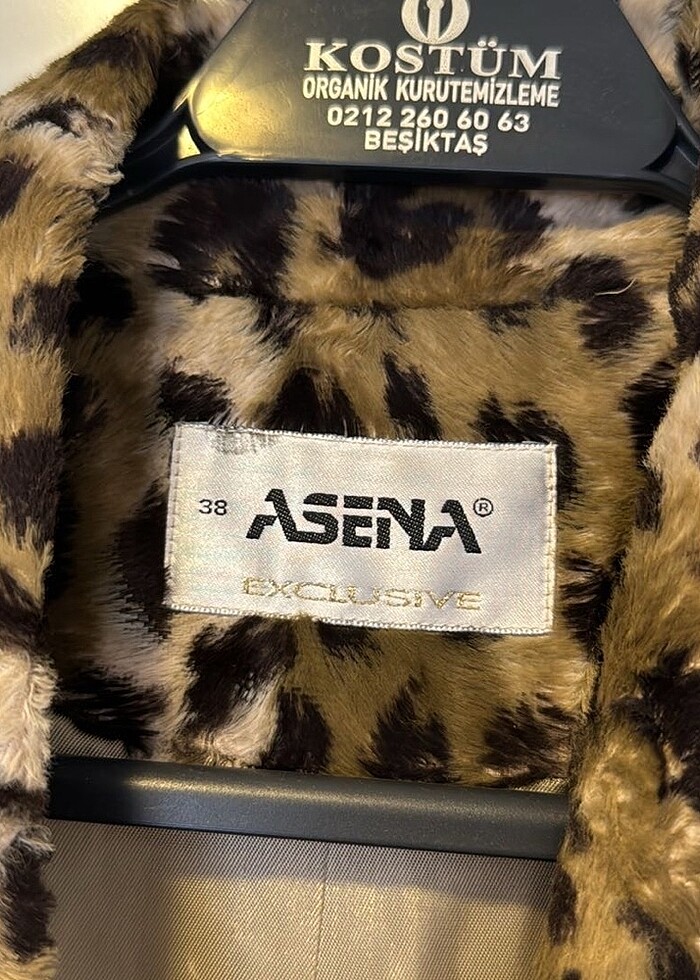 Leopar Desenli Trençkot - Görsel 2