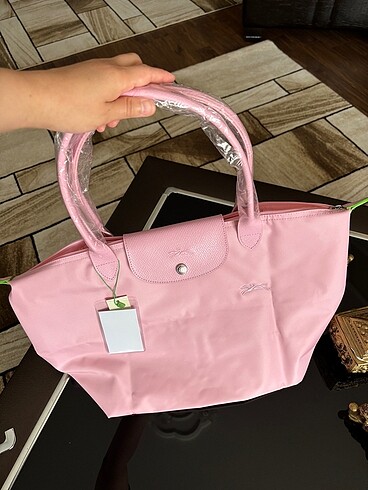 Longchamp Le Pliage Full Pembe L size