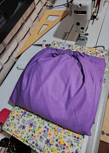 Mor Bağlama Desenli Yatak Örtüsü - Görsel 5