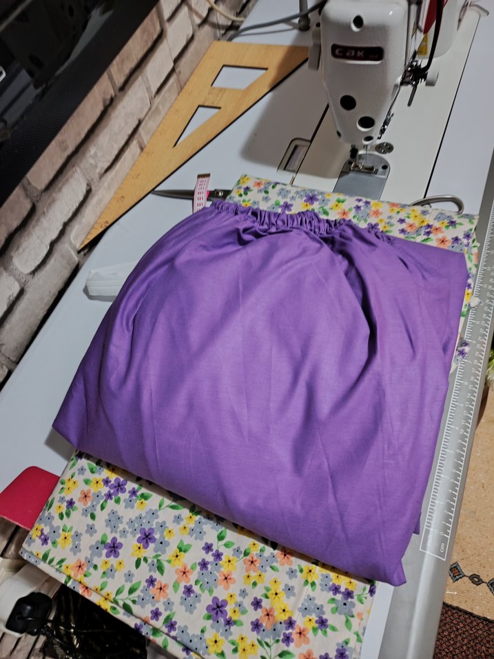 Mor Bağlama Desenli Yatak Örtüsü - Görsel 5