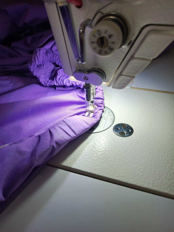 Mor Bağlama Desenli Yatak Örtüsü - Görsel 3