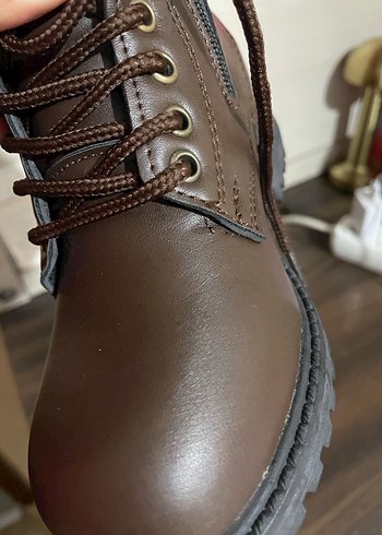 Kahverengi Deri Erkek Çocuk Botu - Görsel 8