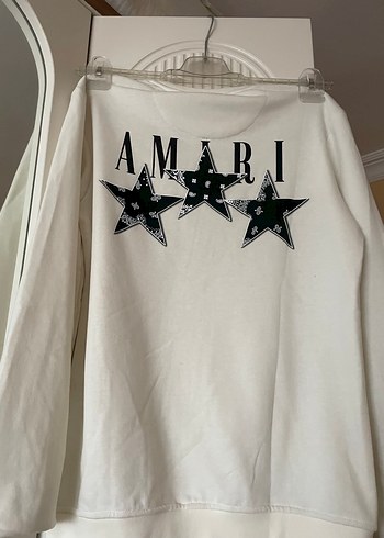 Beyaz Baskılı Uzun Kollu Erkek Tişört - Görsel 2