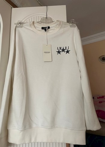 Beyaz Baskılı Uzun Kollu Erkek Tişört - Görsel 4