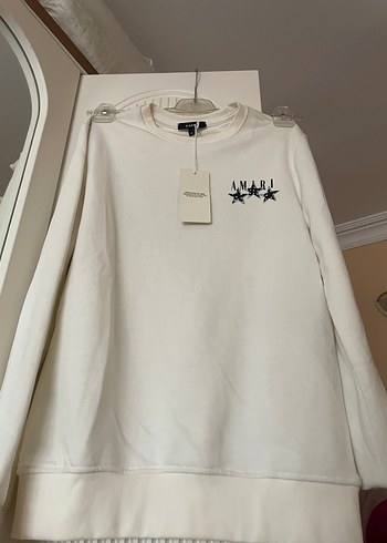 Beyaz Baskılı Uzun Kollu Erkek Tişört - Görsel 6