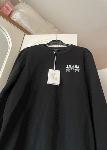 Siyah Uzun Kollu Baskılı Erkek Tişört - Görsel 4