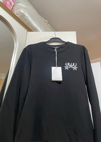 Siyah Uzun Kollu Baskılı Erkek Tişört - Görsel 10