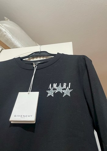 Siyah Uzun Kollu Baskılı Erkek Tişört - Görsel 8