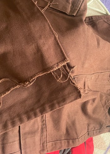 Düğmeli Kahverengi Kadın Midi Kot Pantolon - Görsel 10