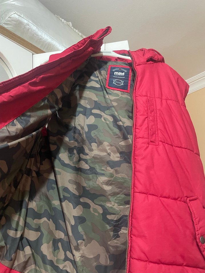 Kadın Kırmızı Düğmeli Yelek - Görsel 5