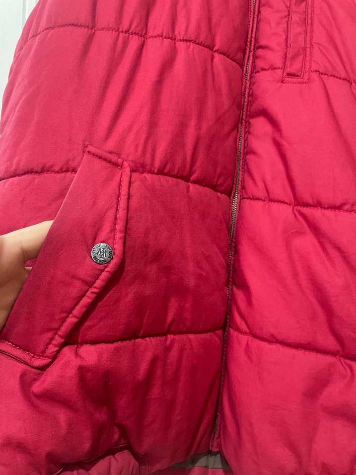 Kadın Kırmızı Düğmeli Yelek - Görsel 2